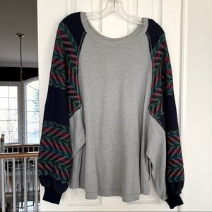 Free People LS Thermal Knit Top with Angel Wing Arms